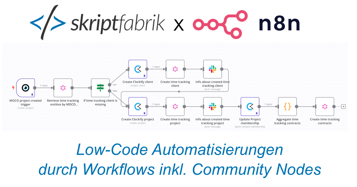 Skriptfabrik N8n Low Code Automatisierung